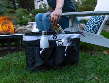 2 COMPARTMENT TOTE COOLER