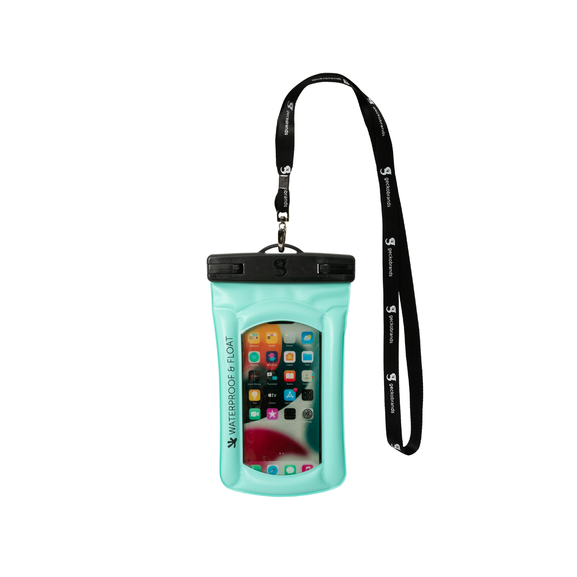 Geckobrands Float Phone Dry Bag, Green Geckobrands Float Phone Dry Bag, Green
