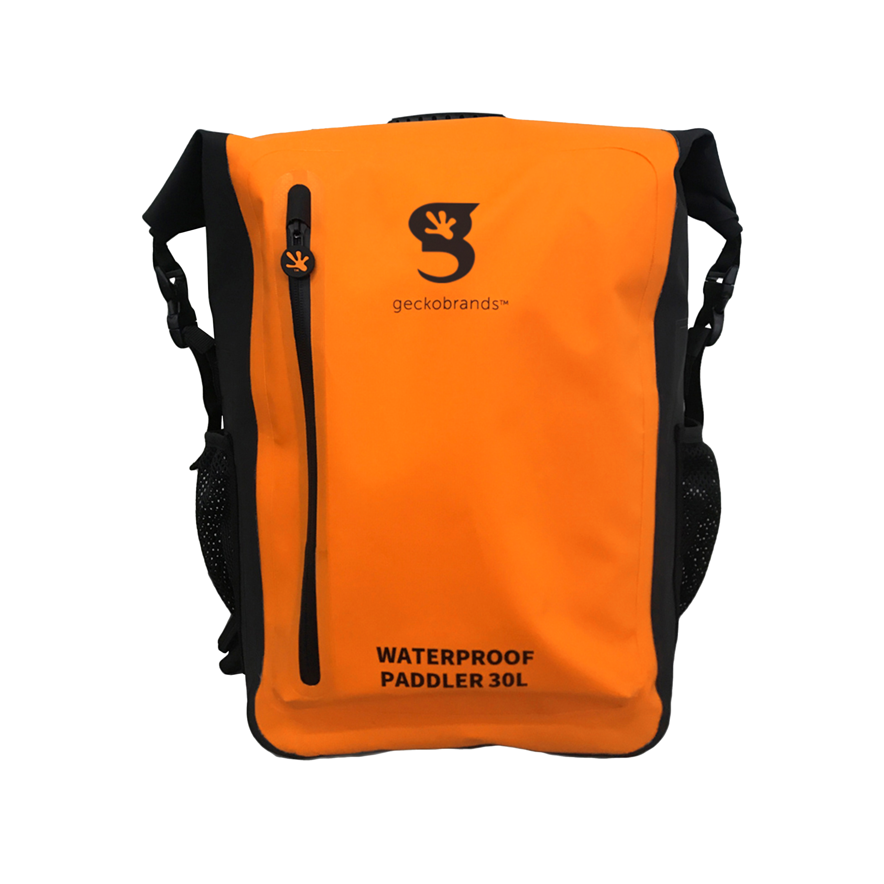 geckobrands 30L Backpack Dry Bag Cooler, Grey PADDLER 30L WATERPROOF BACKPACK