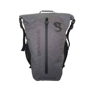 Geckobrands  Waterproof Drawstring Backpack with Zip Pocket